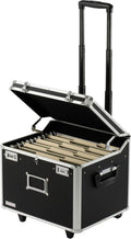Vaultz Portable File Storage Box with Handle - Mobile Locking File Box