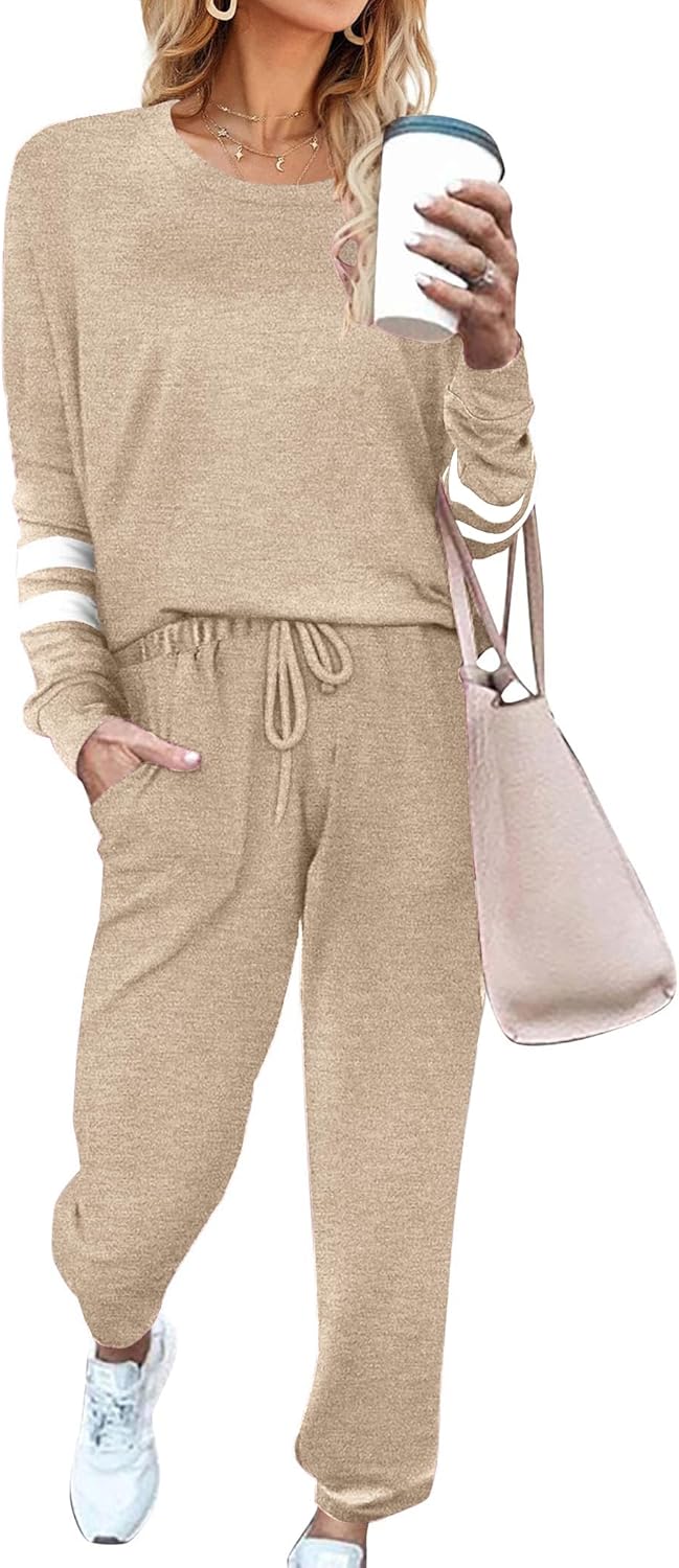 Ekouaer Loungewear Set for Women: Cozy Pajamas with Pockets