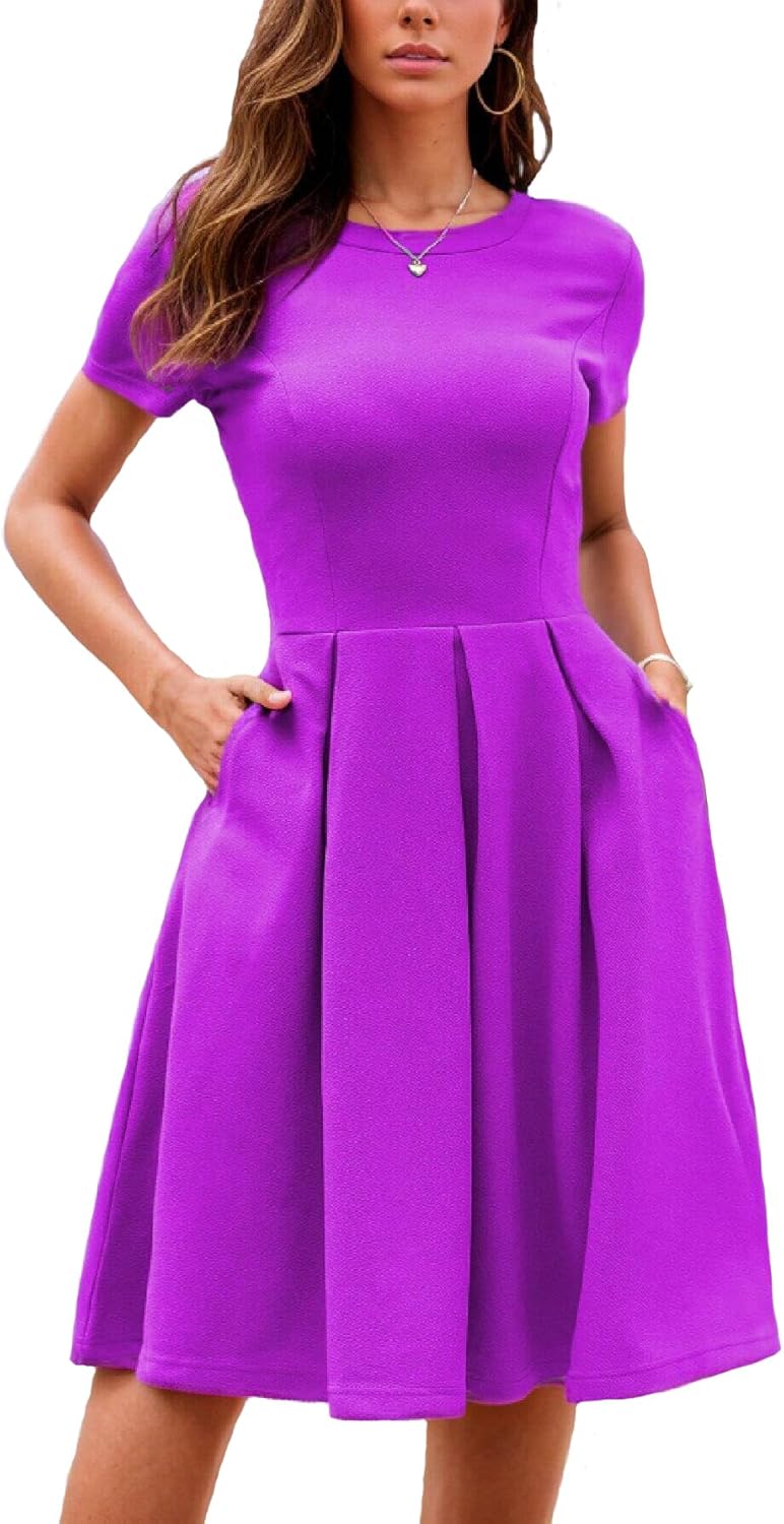 Oxiuly Summer Dresses for Women with Pockets for Parties