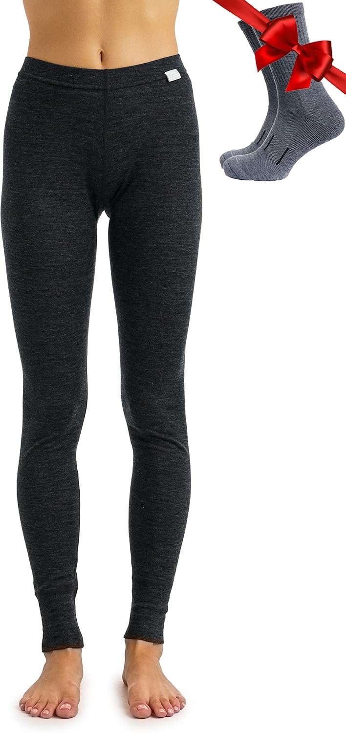 Merino Wool Base Layer Women Pants for Ultimate Comfort