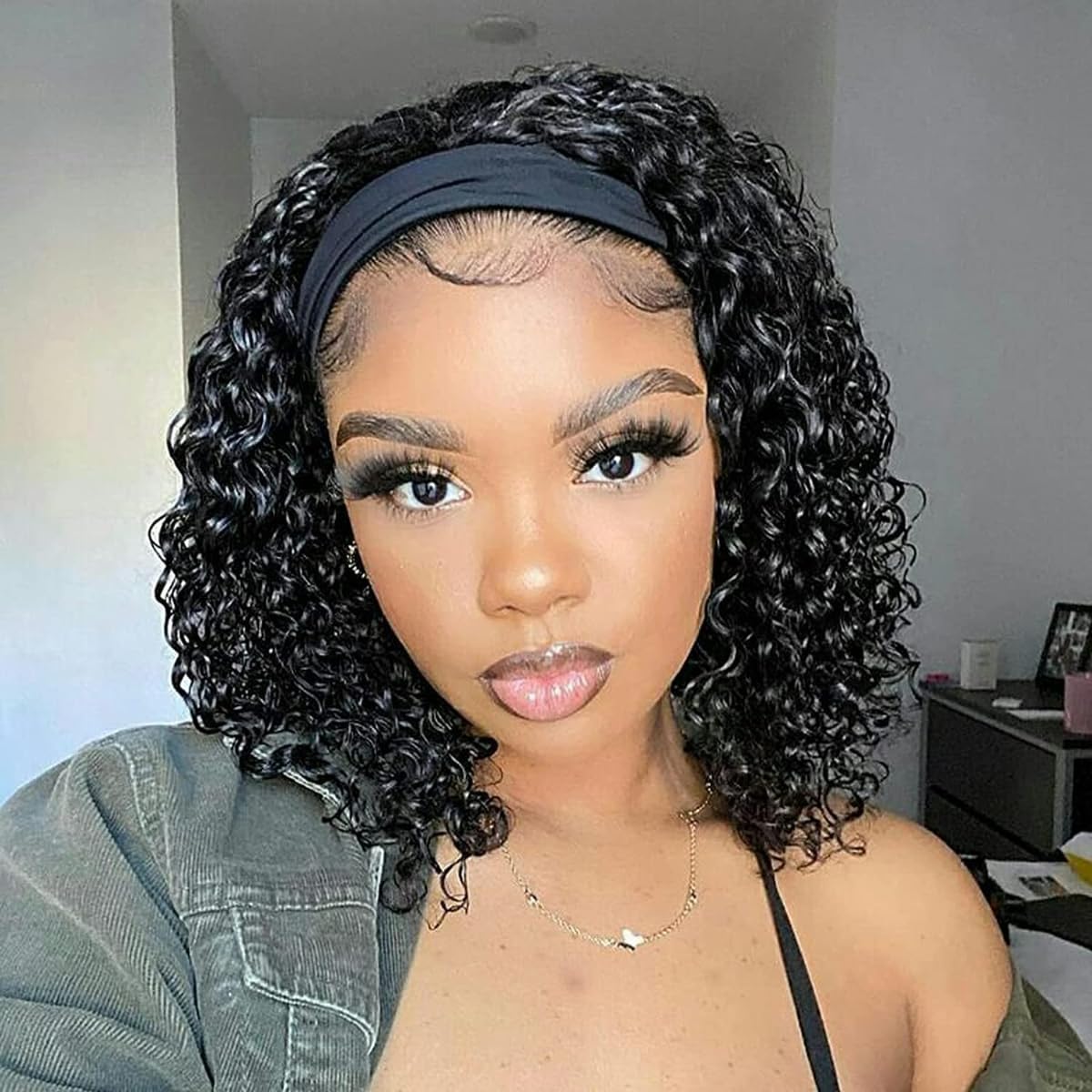 Kinky Curly Half Wig Human Hair 200 Density for Versatile Styles