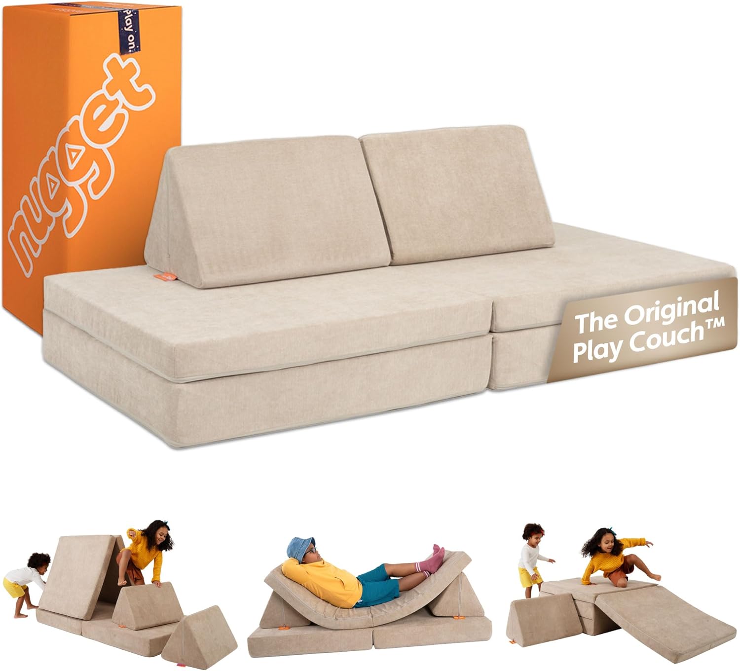 Nugget Play Couch for Kids - Modular Foam Sofa for Imagination