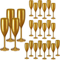 Acrylic Champagne Flutes 24-Pack - Elegant Unbreakable Toasting