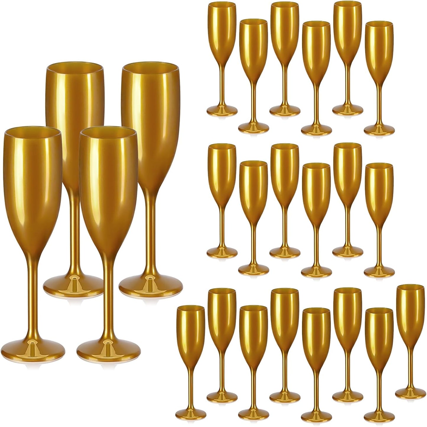 Elegant Unbreakable Champagne Flutes for Stylish Celebrations