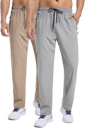 Men's Lightweight Athletic Sweatpants with Zipper Pockets - Jog, Hike