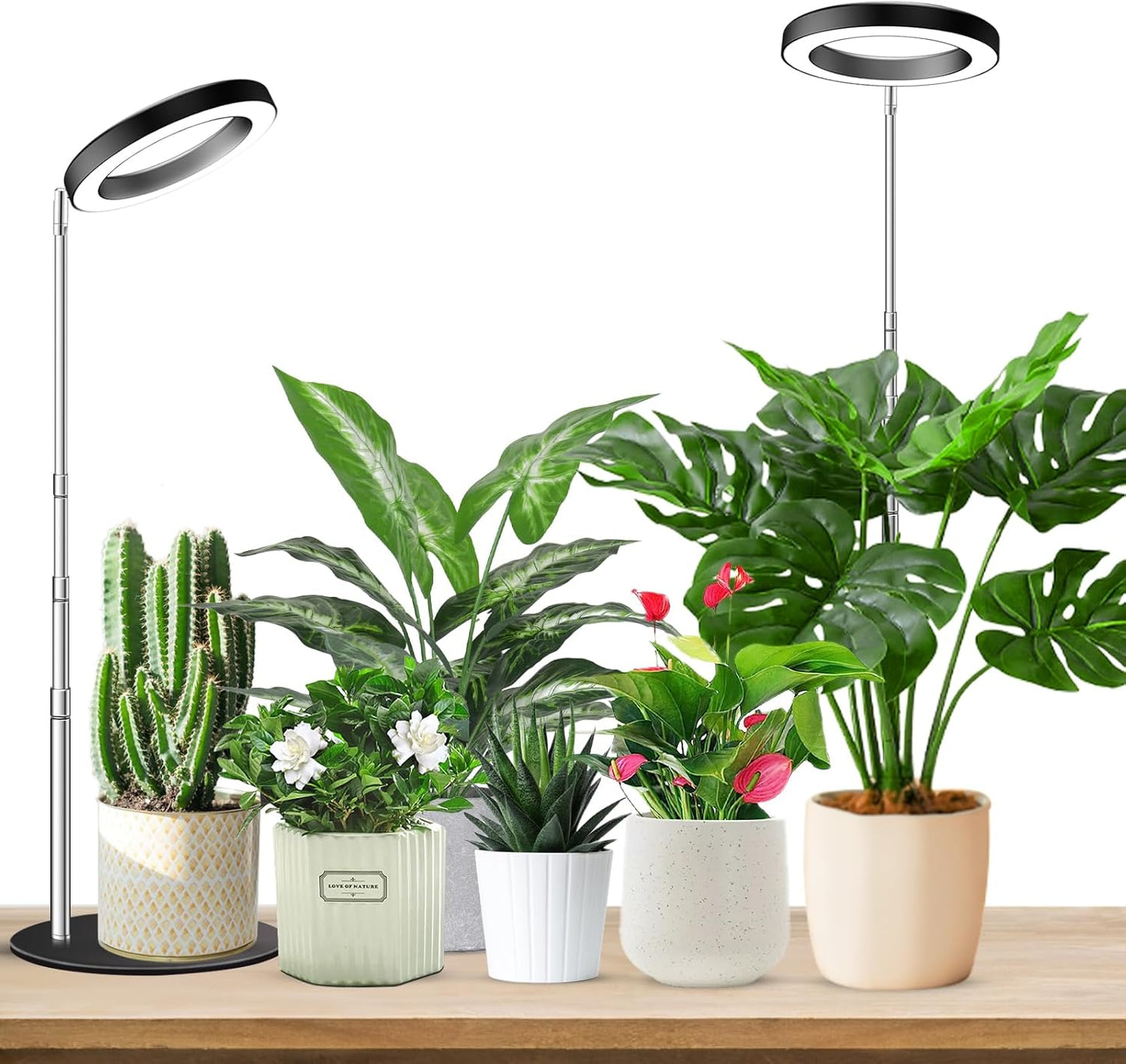 Grow Lights for Indoor Plants Full Spectrum with Adjustable Height