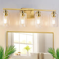 4-Light Bathroom Light Fixtures 27ft Modern Vanity Lights Over Mirror