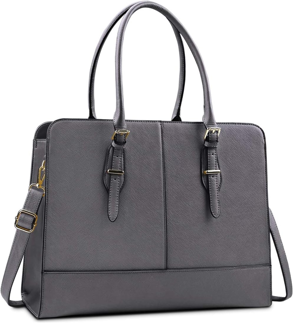 Stylish LaLaptop Bag for Women - Versatile Leather Tote 15.6 in
