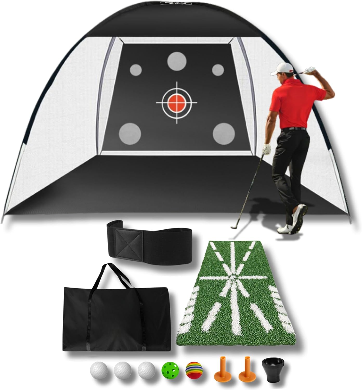 Ultimate Golf Practice Net Set by RQ SPORTS - Perfect Gift for All Golf Enthusiasts!