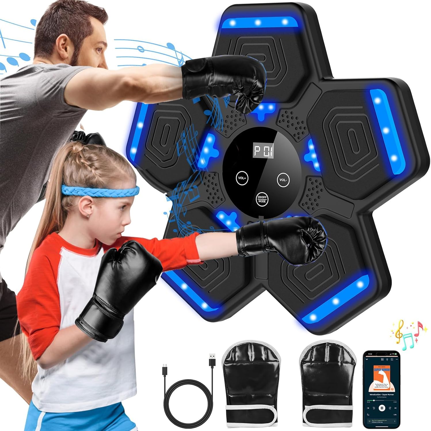 Smart Bluetooth Boxing Machine - Music Workout