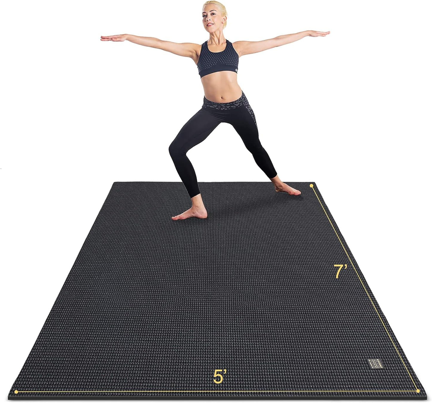 GXMMAT Large Yoga Mat for Comfortable Home Gym Workouts