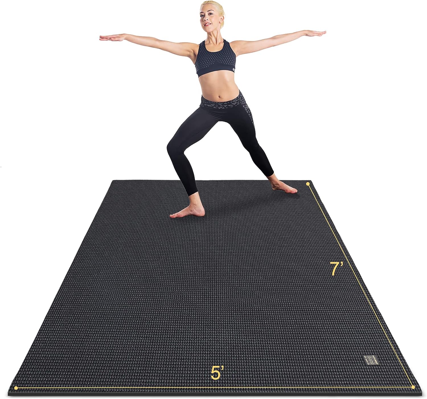 GXMMAT Large Yoga Mat for Comfortable Home Gym Workouts