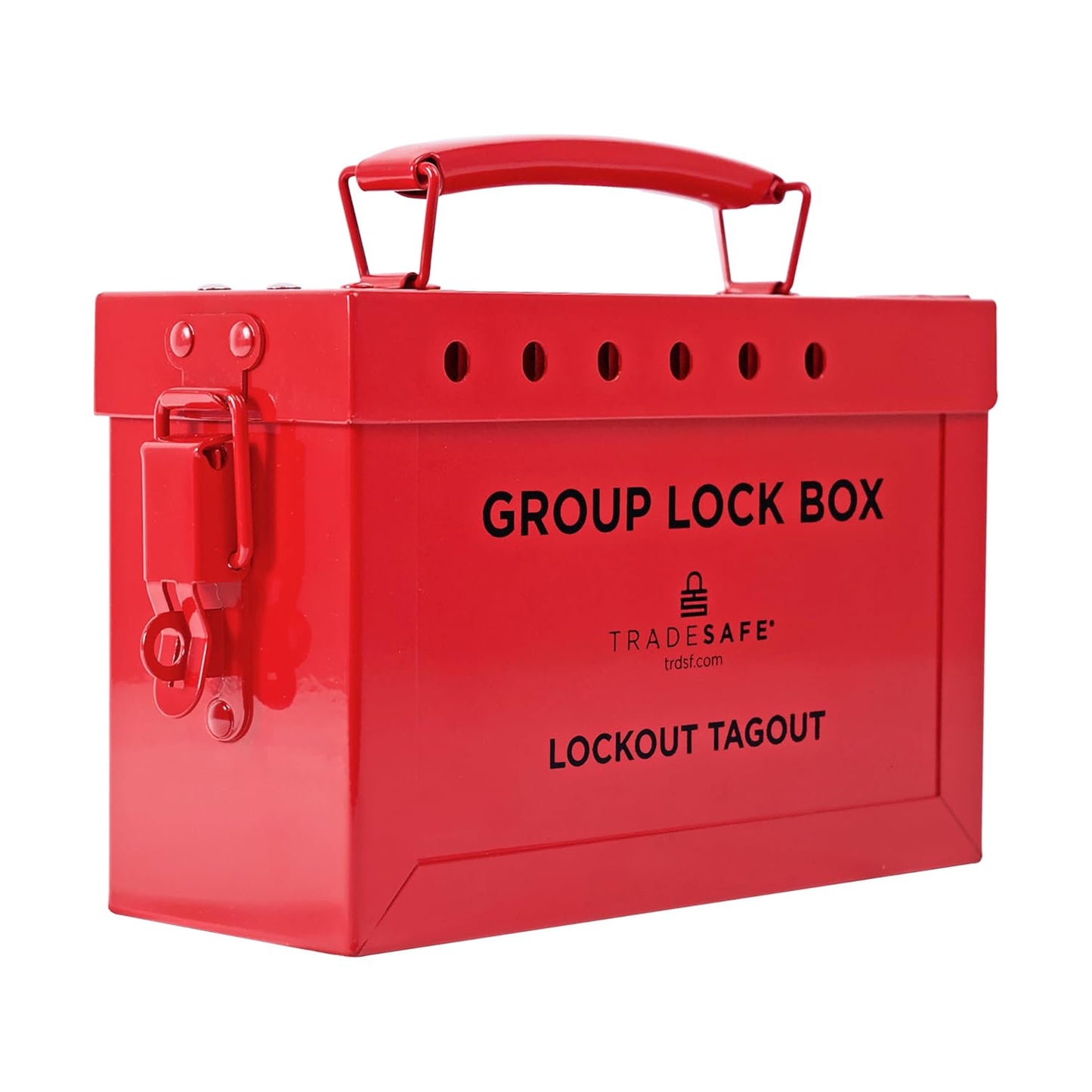TRADESAFE Lockout Tagout Group Lock Box for OSHA Compliance