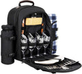 Sunflora Picnic Backpack for 4 Person with Blanket - Organized Outdoor