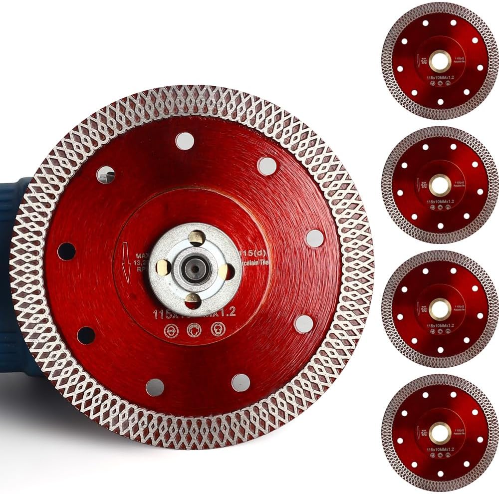 YIJING 4.5 in Tile Saw Blade Set for Porcelain and Stone Cutting