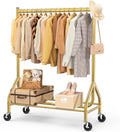 Heavy Duty Clothes Rack Load 420 LBS - Rolling Garment Organizer
