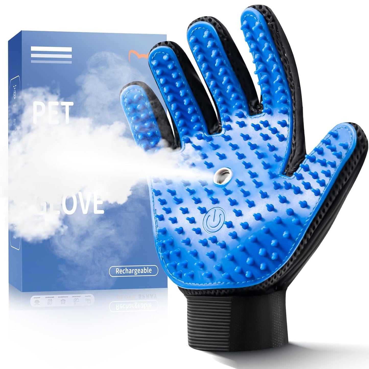 Anti-Static Pet Shedding Glove with Built-in Sprayer