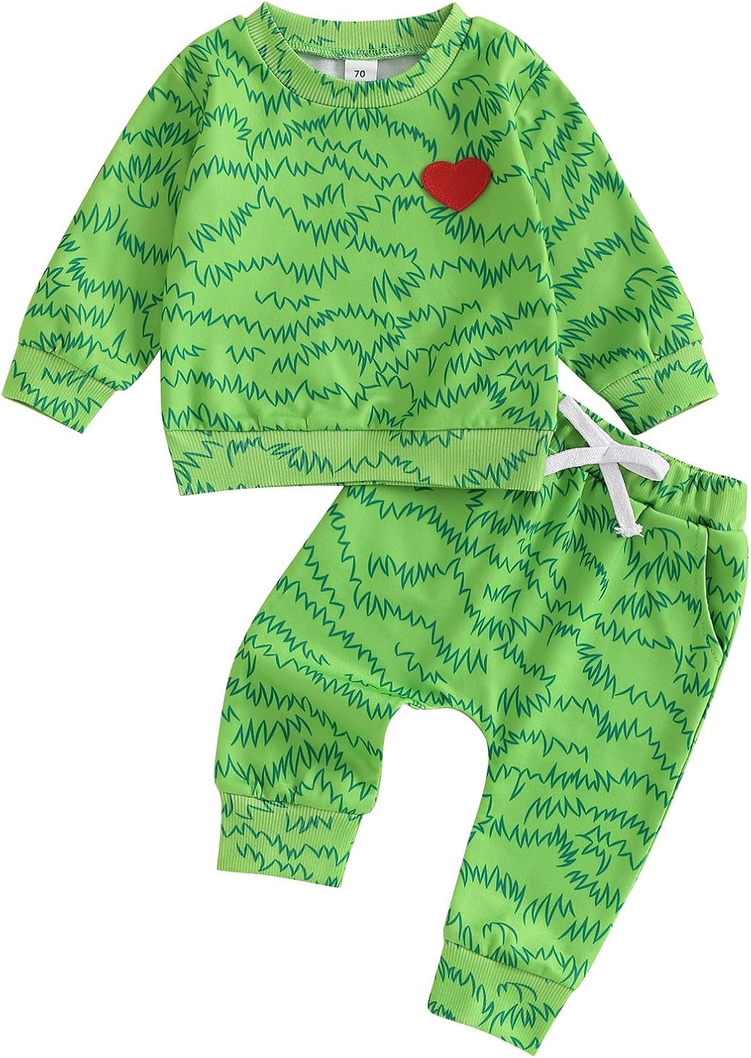 Adorable Infant Christmas Set - Heart Animal Design