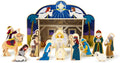 Classic Wooden Christmas Nativity Set with 11 Figures - Child-Friendly