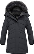 ZSHOW Girls' Insulated Long Quilted Puffer Coat for Winter Warmth
