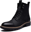 Vostey Mens Boots Motorcycle Casual Chukka Boots for Men - Zipper Ease