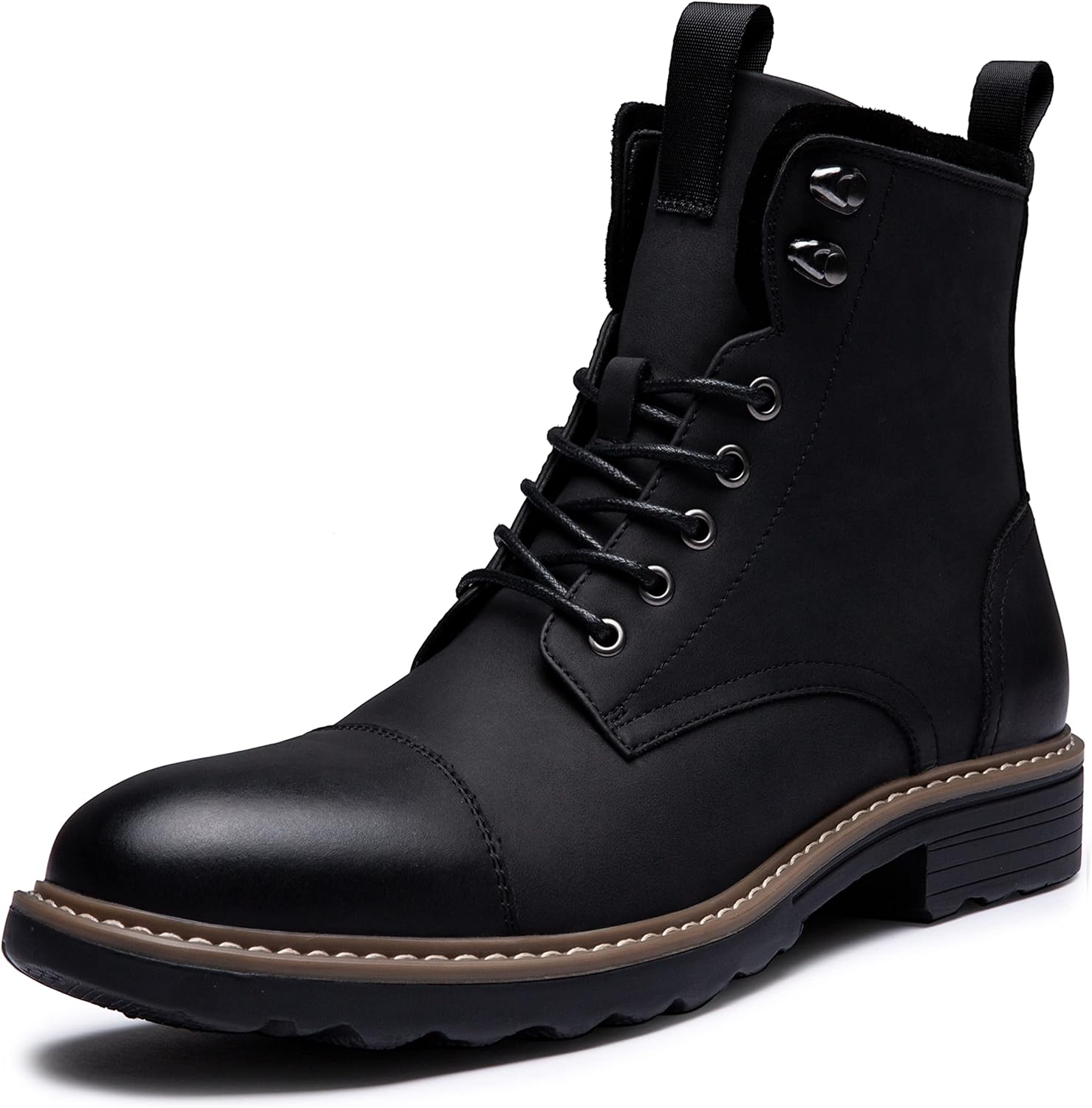 Vostey Mens Boots Motorcycle Casual Chukka Boots for Men