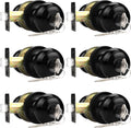 Probrico Interior Door Knobs 6 Pack Keyed Alike - Durable Black Finish