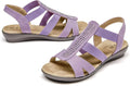 Women's Comfort Flat Sandals with Rhinestone - Versatile Summer Flats