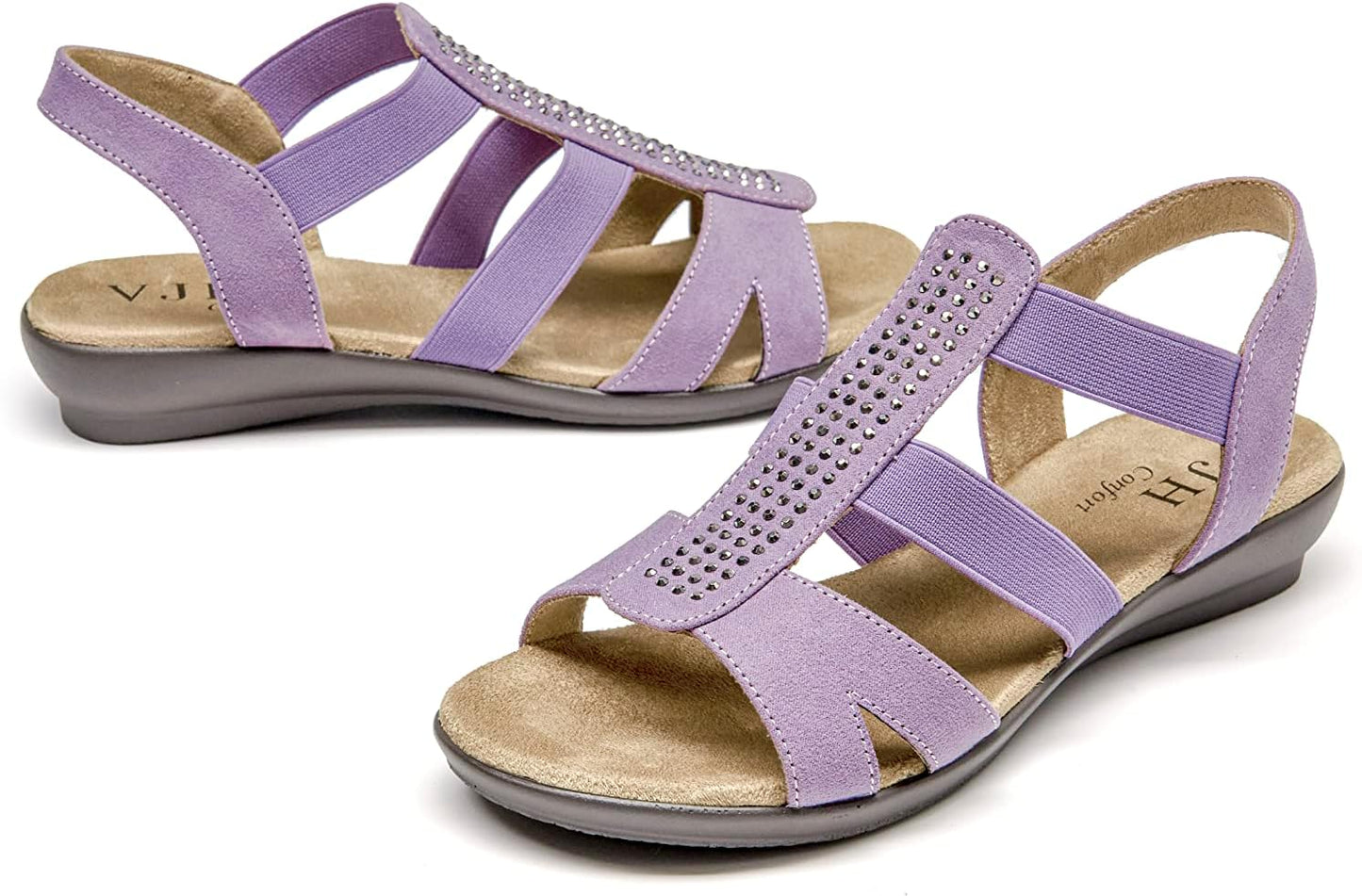 VJH confort Women's Comfort Flat Sandals for Summer Style