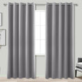 KOUFALL Grey Blackout Curtains for Bedroom 72x84 Inches Long