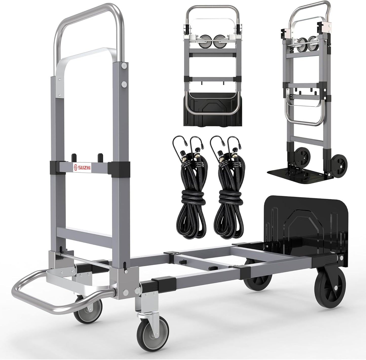 3 in 1 Convertible Hand Truck Dolly Cart for Heavy Loads