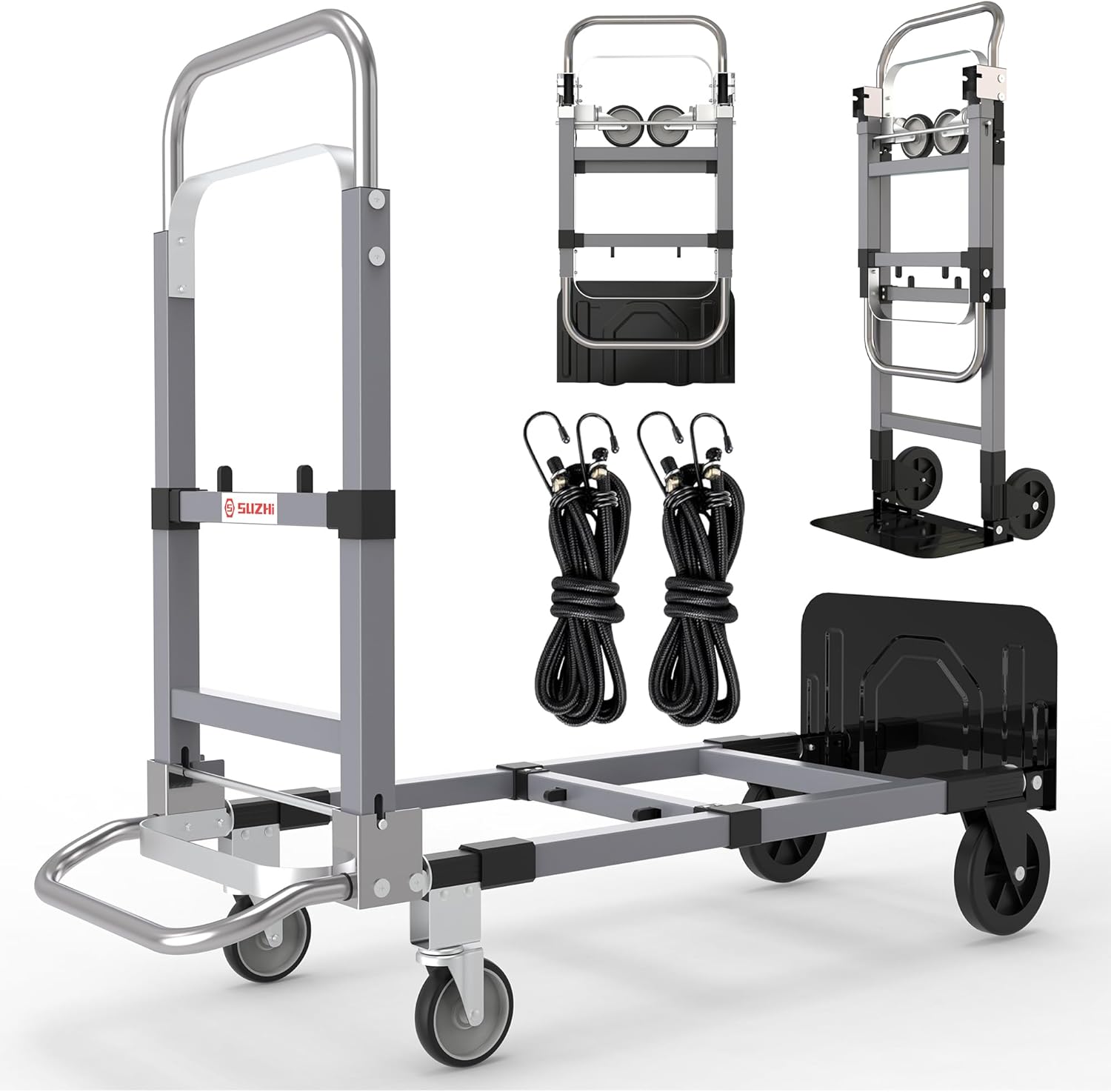3 in 1 Convertible Hand Truck Dolly Cart for Heavy Loads