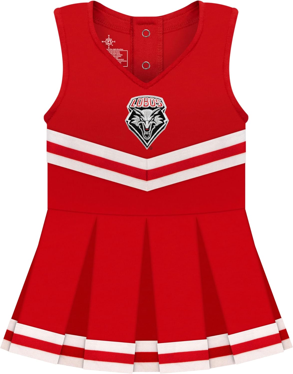 College Baby NCAA Cheerleader Bodysuit Dress for Baby Girls