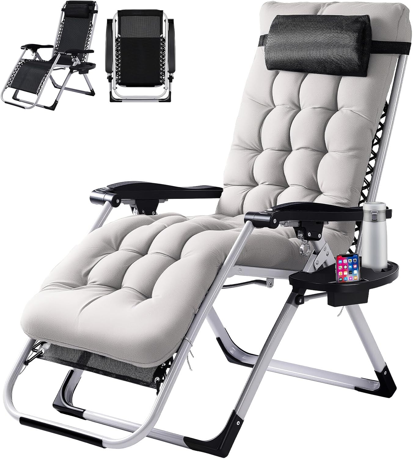 VINGLI Padded Zero Gravity Chair for Ultimate Comfort Outdoors
