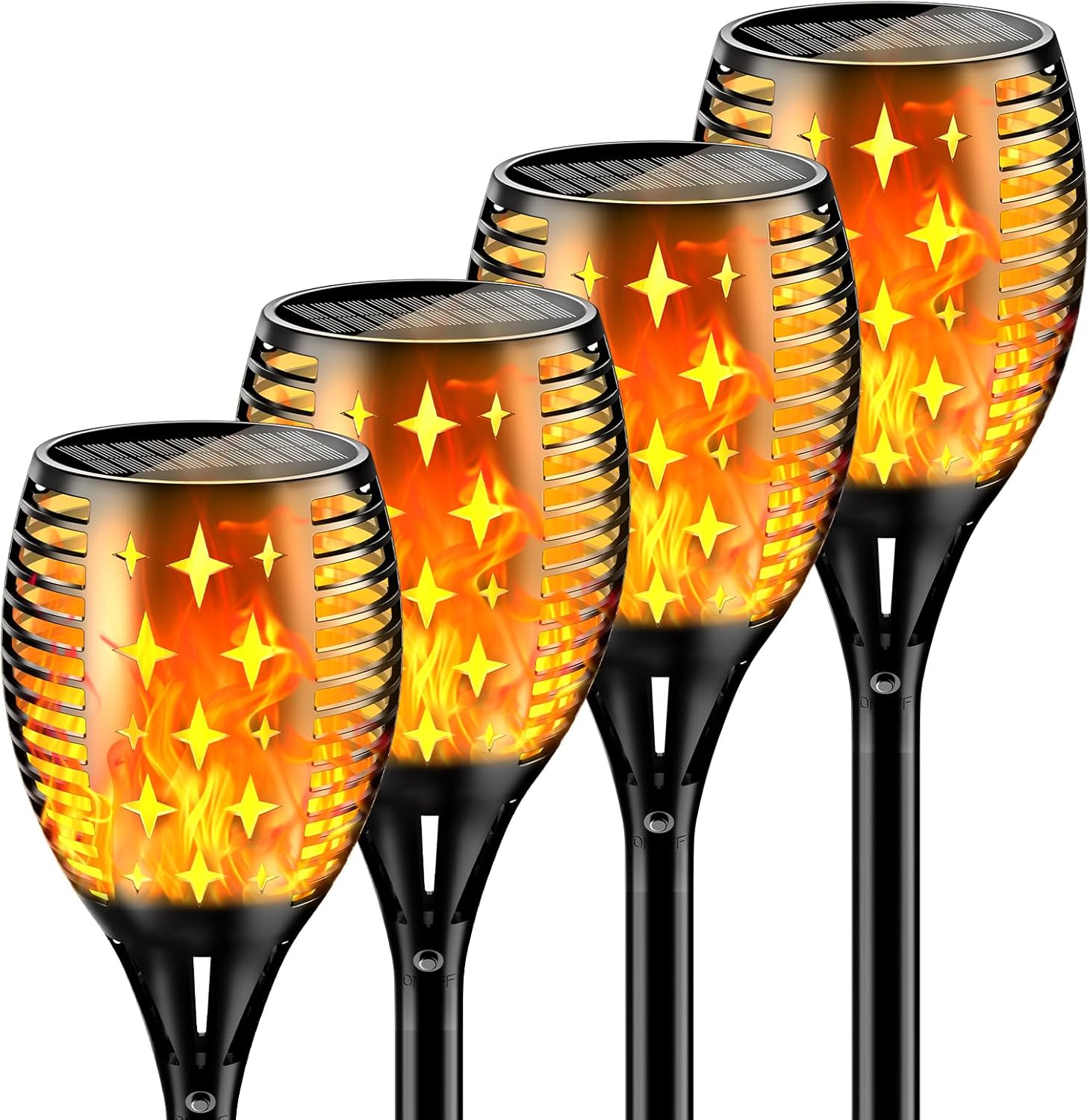 YoungPower Solar Outdoor Torch Lights for Garden and Patio