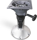 Adjustable Boat Seat Pedestal with Swivel and Height Adjustment