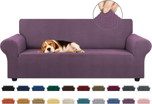 KEKUOU Stretch Sofa Cover Slipcover for 3 Cushion Couches