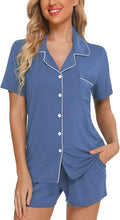 Pjmlifecoco Pajamas for Women Two-Piece Short Sleeve and Shorts Set