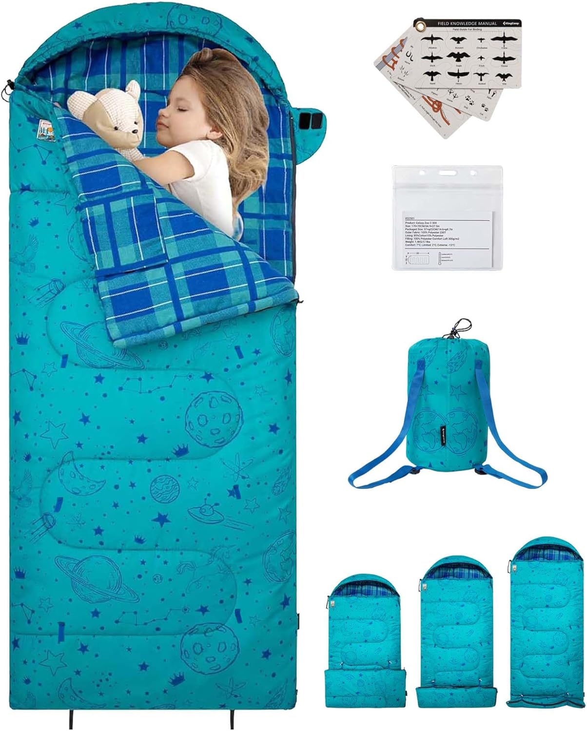KingCamp Kids Sleeping Bag for Cold Weather Adventures