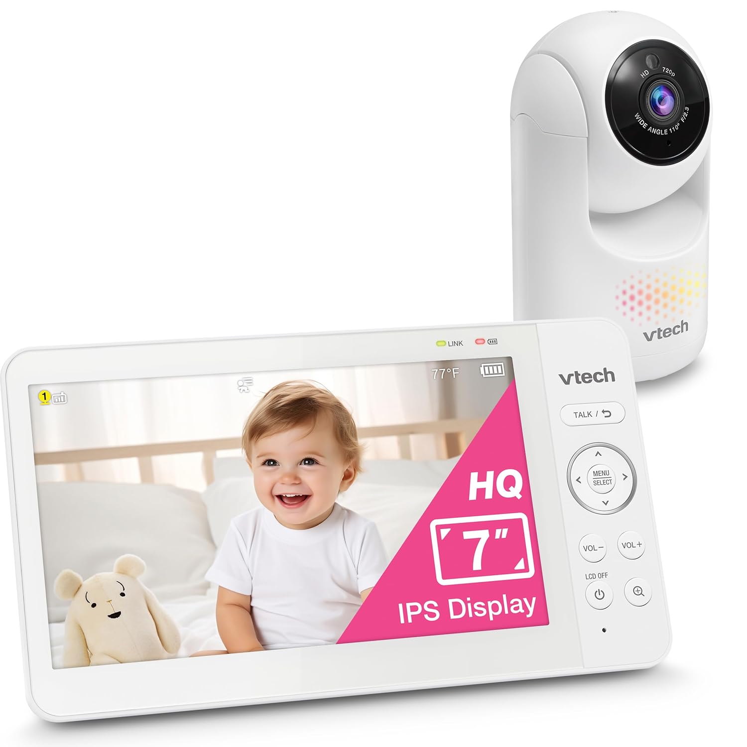 VTech Advanced HQ Baby Monitor: Crystal Clear Video, 2-Way Talk