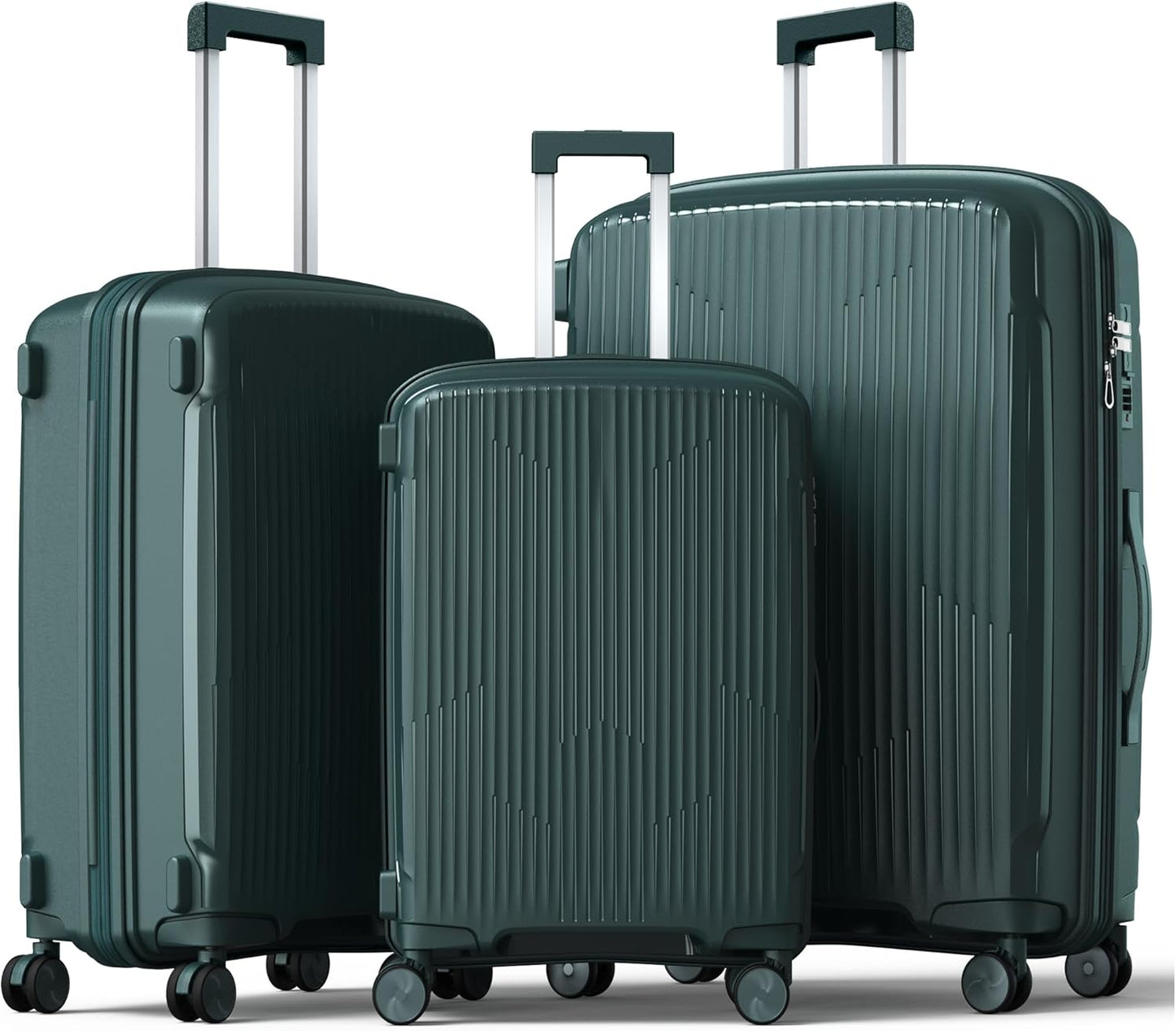 Nazhura Luggage Set: 3-Piece Hardside Suitcase Set for Travel