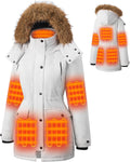 Heated Jackets for Women with 18400mAh 12V Battery Pack Included fiber