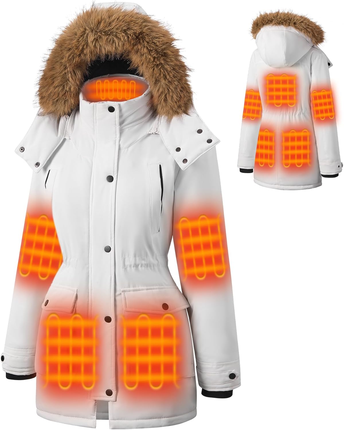 Heated Jackets for Women with 18400mAh Battery Pack Included