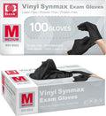 Basic Vinyl Exam Gloves 4 Mil Powder-Free Black - Reliable Everyday