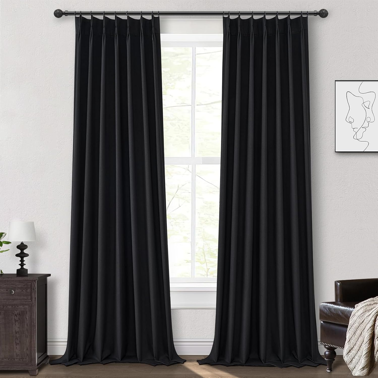 Blackout Curtains 108 Inches Long for Modern Home Decor
