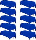 Royal Blue Tablecloths 70 x 120 in 10 Pack - Durable, Washable Linens