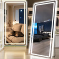 Standing Mirror Full Length with LED Lights - Dimmable 76x34 in
