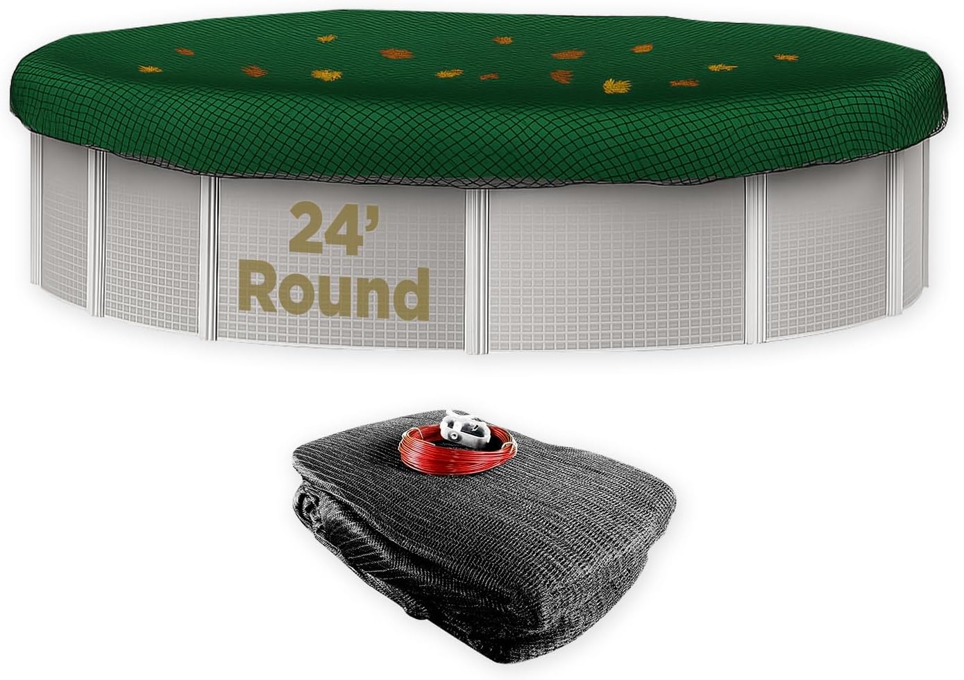 Buffalo Blizzard 24 ft Round Pool Leaf Net for Easy Cleanup