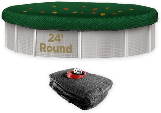 Buffalo Blizzard 24 ft Round Pool Leaf Net for Easy Cleanup