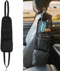 1.0 Car Seat Storage Hanging Bag - Multi-Pocket Seat Side Organizer